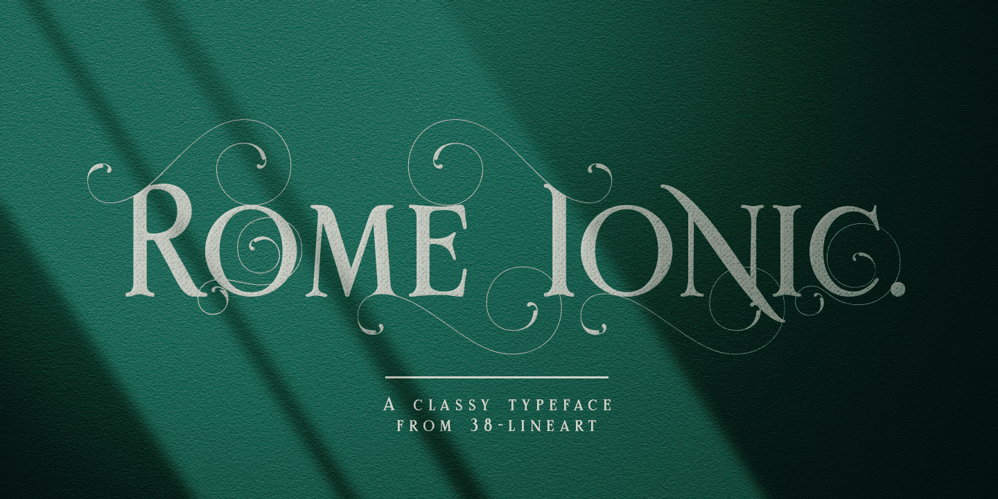 Font Rome Ionic